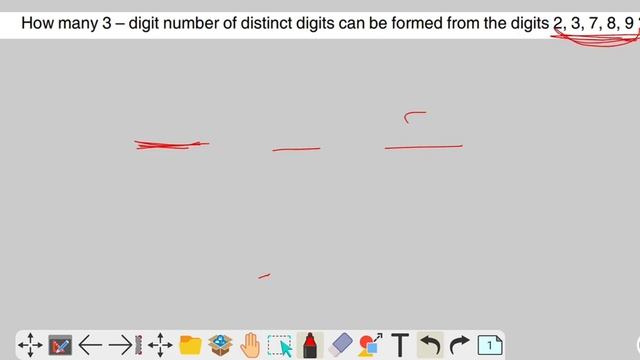 How many 3 – digit number of distinct digits can be formed from the digits 2, 3, 7, 8, 9 ? смотреть онлайн