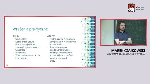 WJUG #221 - Dropwizard, czy rzeczywiście czarodziej? – Marek Czajkowski смотреть онлайн