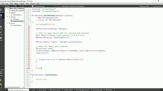 Qt C++ Network Application Tutorial | Qt QNetworkAccessManager | QNetworkReply | API Calling смотреть онлайн