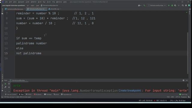 Java logical interview question || Palindrome Number || In Hindi #palindromenumber #inhindi #sahdev смотреть онлайн