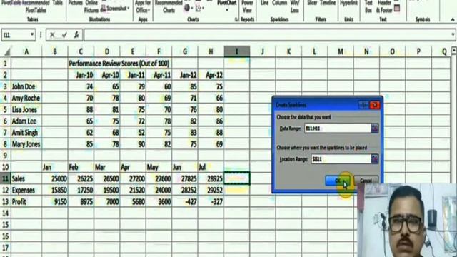 Microsoft Excel 2013-2016 (Part-15) Conditional format, Sparklines & Other Types of Charts смотреть онлайн