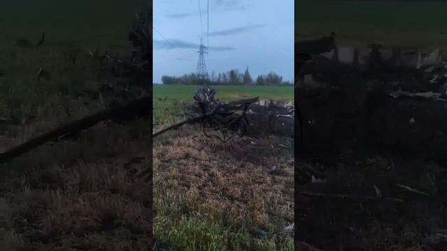 Сбитый украинский вертолёт Ми-24/Downed AFU Mi-24