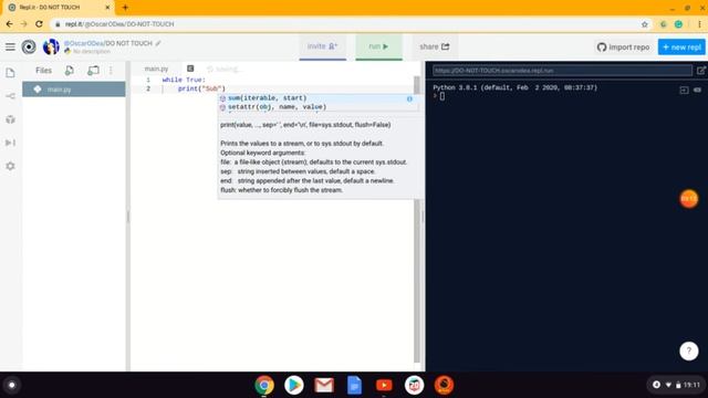 How to do an infinite loop on python смотреть онлайн