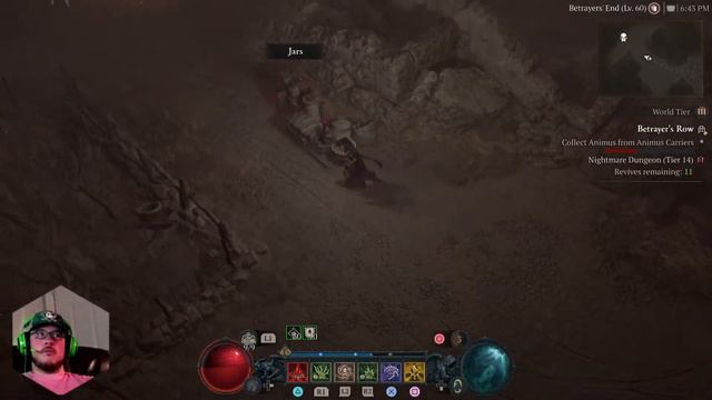 Diablo 4 Necromancer Gameplay - Nightmare dungeon time! смотреть онлайн