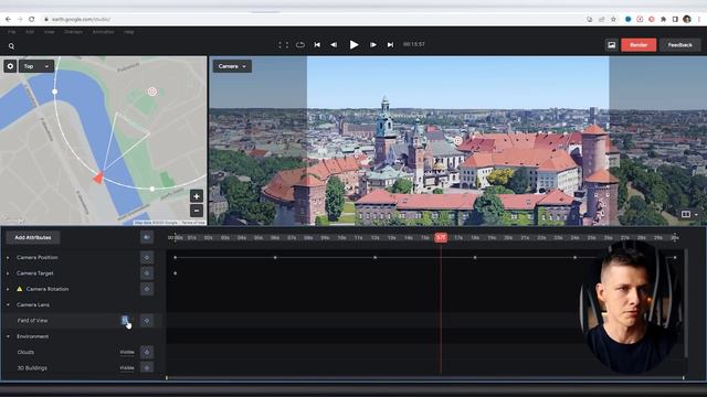 How to create a CINEMATIC VIDEO using GOOGLE EARTH STUDIO смотреть онлайн