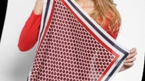 Как завязать квадратный шарф