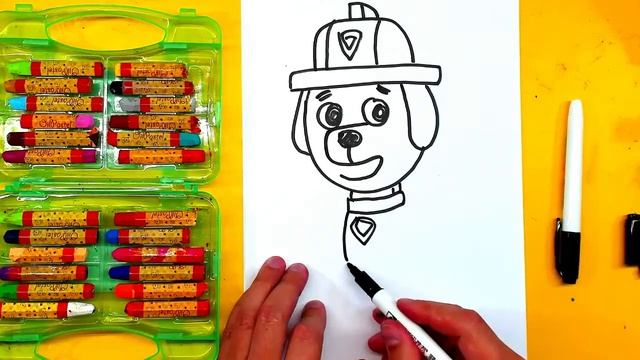 Щенячий Патрушь РИСУЕМ ПРОСТО ? РыбаКит папа рисует смотреть онлайн
