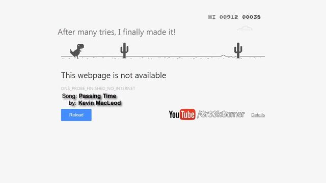 Google Chrome's Browser Game Jumping Dinosaur смотреть онлайн