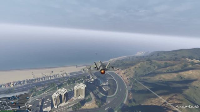 GTA 5 - танк улетает сразу же =) смотреть онлайн