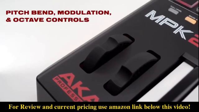 Review Akai Professional MPK225 | Compact 25-Key Semi-Weighted USB MIDI Keyboard Controller Includi смотреть онлайн