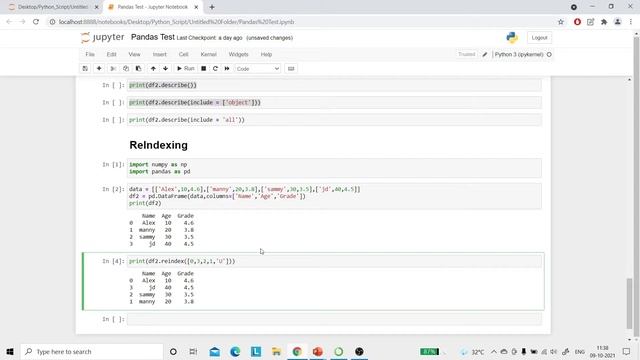 44. Pandas Re-Indexing in Python (Hindi) смотреть онлайн