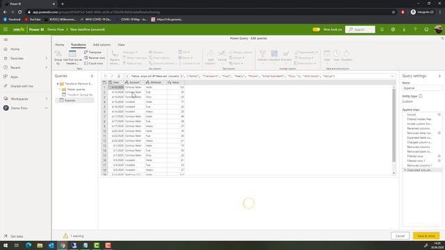 PowerBI dataflow: Combine Excel files with Dynamics 365 data into a custom Entity смотреть онлайн