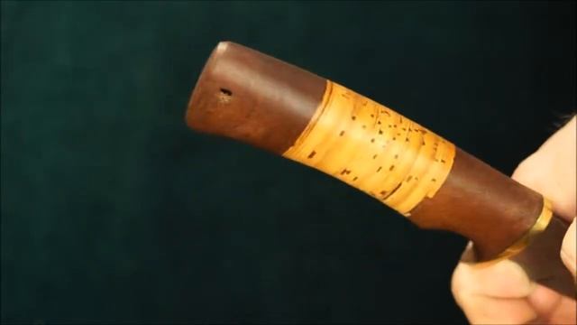 Нож Питон (дамасская сталь), рукоять береста смотреть онлайн