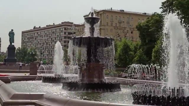 Москва. Пушкинский фонтан.