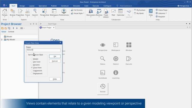 Creating Models, Views & Packages in Enterprise Architect смотреть онлайн