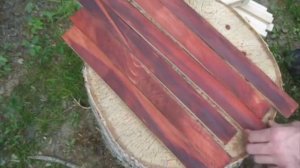 Мини обзор:  Морилка "Новбытхим" Красное Дерево (неводное). Как выглядит на дереве?