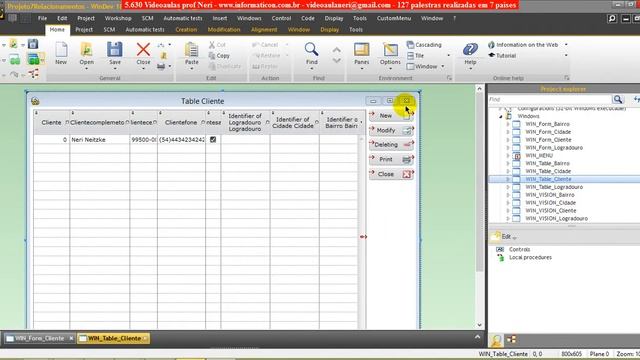 aula 5648 windev Crindo form Window com Relacionamentos entre tabelas Constraint смотреть онлайн