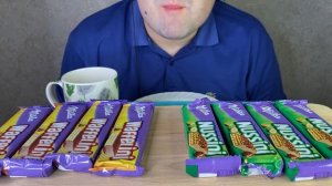 ASMR EATING MILKA CHOCOLATE WAFER MUKBANG (EATING SOUNDS) EATING SHOW