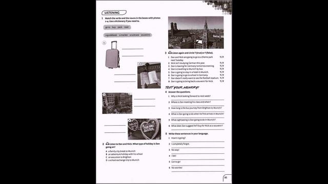Achievers A1+ Unit 8 Page 85 смотреть онлайн