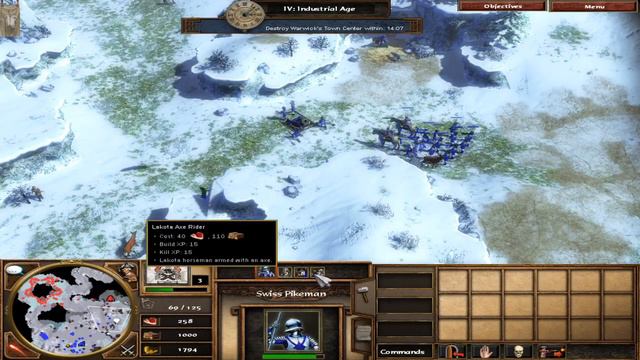 Age of Empires III | Act II Ice | Warwick's Stronghold смотреть онлайн