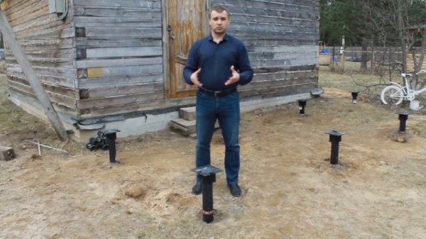 Пристройка на Винтовых сваях. 8 свай за 1 день