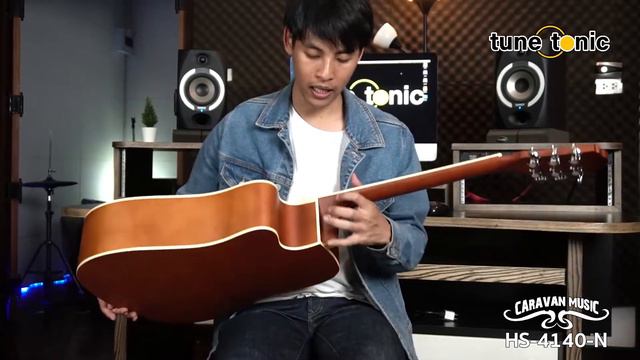 [Tune Tonic] รีวิวกีต้าร์โปร่ง Caravan Music รุ่น HS-4140-N ใสเสียง กังวาล ตีคอร์ดสนุก смотреть онлайн
