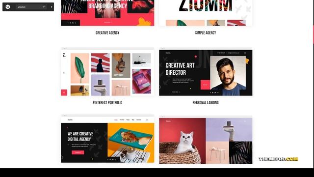 Ziomm - Creative Agency and Portfolio WordPress Theme minimal clean Ai смотреть онлайн