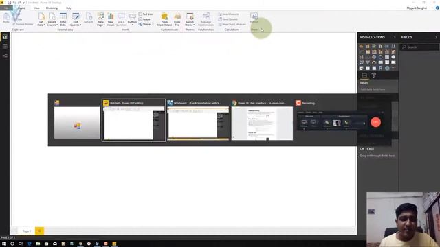 Power BI Desktop User Interface смотреть онлайн