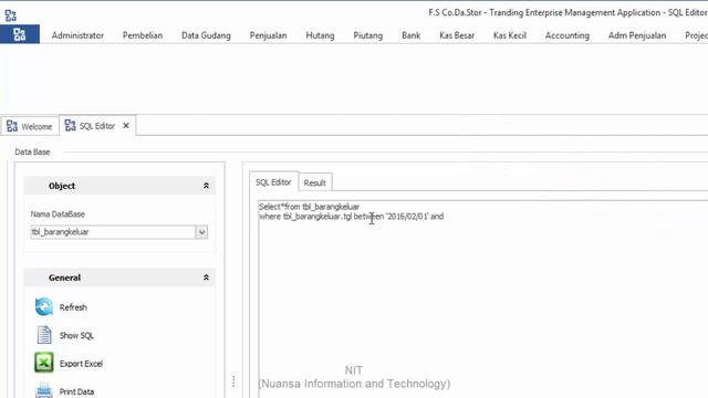 CDS - Fitur SQL Editor