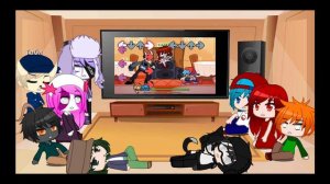 Реакция персонажей Friday night funkin на Таби