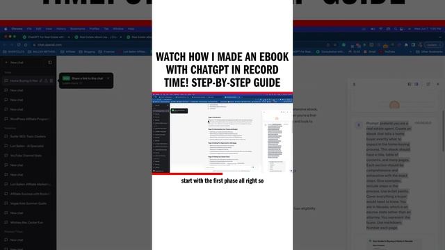 Watch How I Made an eBook with ChatGPT in Record Time! Step-by-Step Guide смотреть онлайн
