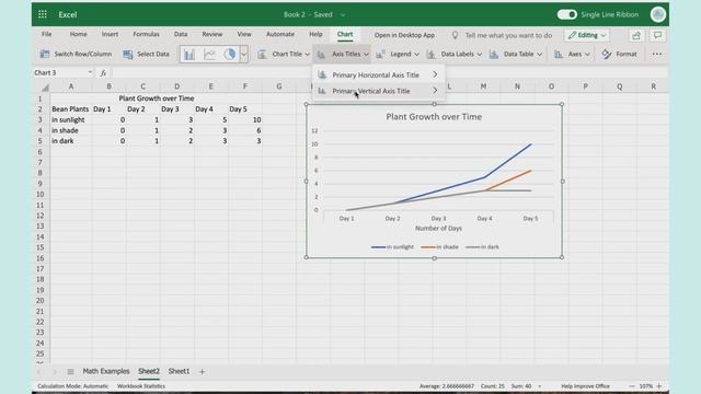 Online Microsoft Excel - Creating a Line Graph смотреть онлайн