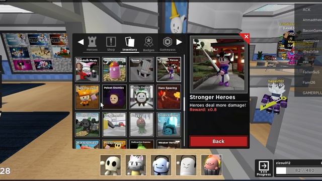[ROBLOX] All of my modifiers in Tower Heroes! смотреть онлайн