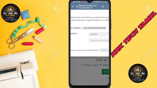 How To Create MongoDB URL | DataBase URL | Full Video Tamil | Krk Tech Tamil