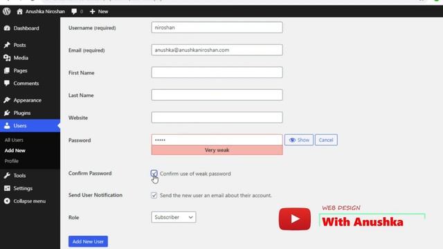 13. Adding Users - ( 04.WordPress Basic & Under Construction Page ) - Sinhala (සිංහල) смотреть онлайн