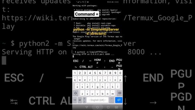 How to start a HTTP server in terminal by using python 2.x смотреть онлайн