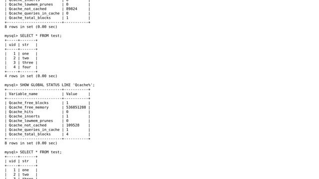 MySQL 5.5.9 Query Cache not working when schemas have hyphens ("-") in their name смотреть онлайн