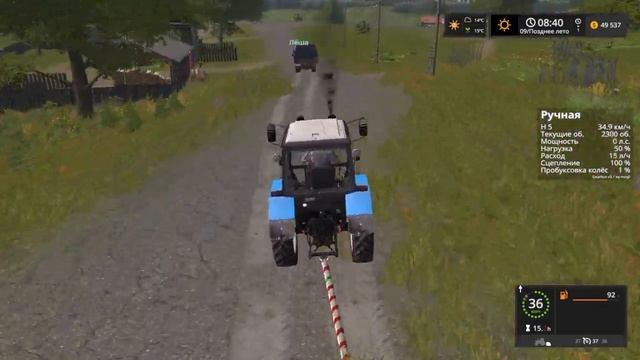 Школьник Леша застрял на тракторе Т25. Помогли вытащить farming simulator 2017 смотреть онлайн