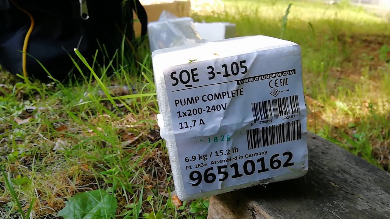 Замена насоса grundfos sqe 3-105 смотреть онлайн