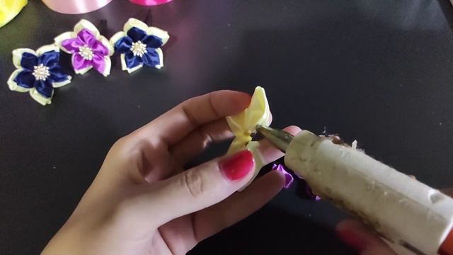 DIY Handmade Kanzashi Flower Hairpin/Mother's Day Gift/手作/MK: Lily's Handcraft House