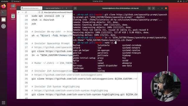 ZSH + Oh My ZSH no Ubuntu (Instalando, configurando e otimizando o seu terminal) смотреть онлайн