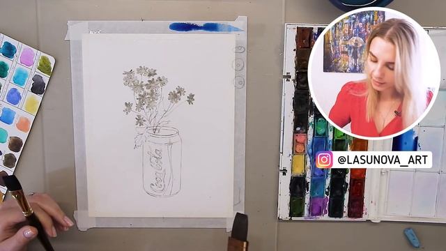 Мастер класс по рисованию: современный натюрморт акварелью. смотреть онлайн