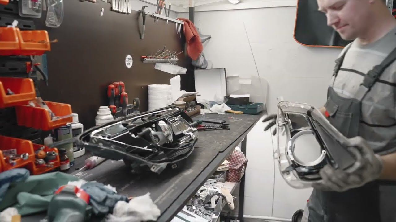 технология работы с фарами на примере opel astra j обслуживание фар. смотреть онлайн