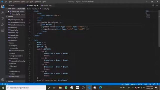 php-switch/calculadora смотреть онлайн
