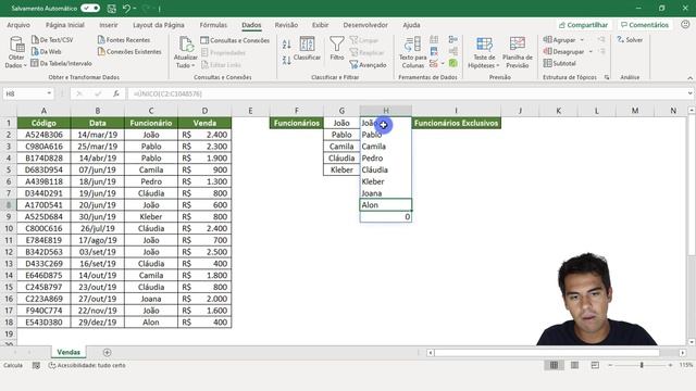 Como REMOVER DUPLICADOS Excel com a Função ÚNICO смотреть онлайн