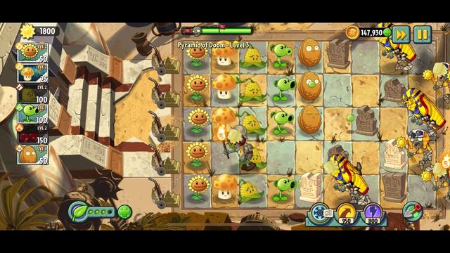 ENDLESS Pyramid of Doom Part 1 - Plants Vs Zombies 2 смотреть онлайн