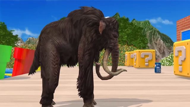 Basket Ball Game With Horse, Elephant, Dinosaur,Gorilla, Wild Animals Fat Game Cartoon смотреть онлайн