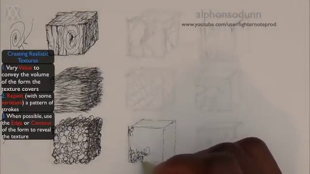 Pen and Ink Drawing Tutorials | How to create realistic textures смотреть онлайн
