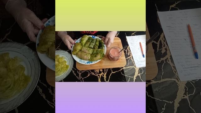 Голубцы ⬇️.Рецепт под видео?Едим в любое время