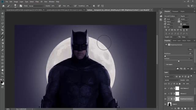 Editing Batman photo in photoshop l manipulation photoshop смотреть онлайн